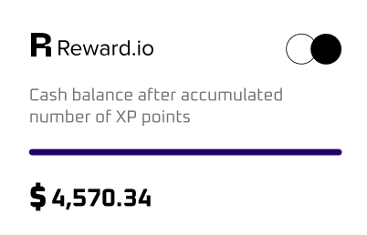 white reward.io card